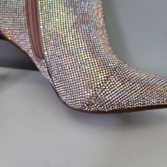 Gianni Bini Annina Rhinestone Embellished Stiletto Dress Booties - Picture 12 of 14